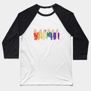 Cate Blanchett - Rainbow Pride Flag Baseball T-Shirt